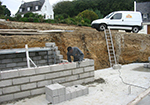 Réalisation des fondations à Vieux-Boucau-les-Bains